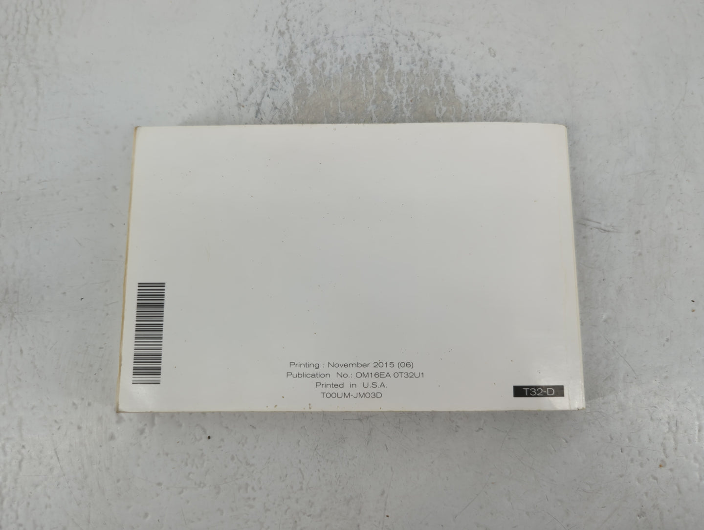 2016 Nissan Rogue Owners Manual Book Guide P/N:OM16EA 0T32U1 OEM Used Auto Parts - Oemusedautoparts1.com