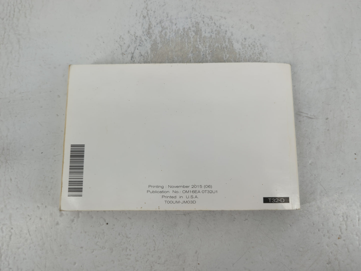 2016 Nissan Rogue Owners Manual Book Guide P/N:OM16EA 0T32U1 OEM Used Auto Parts - Oemusedautoparts1.com
