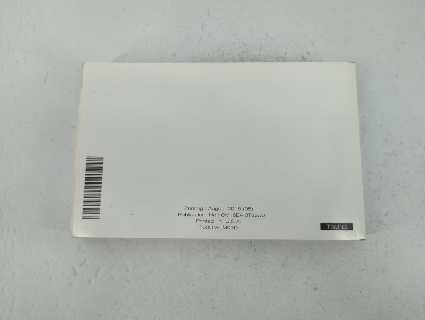 2016 Nissan Rogue Owners Manual Book Guide P/N:OM16EA 0T32U0 OEM Used Auto Parts - Oemusedautoparts1.com