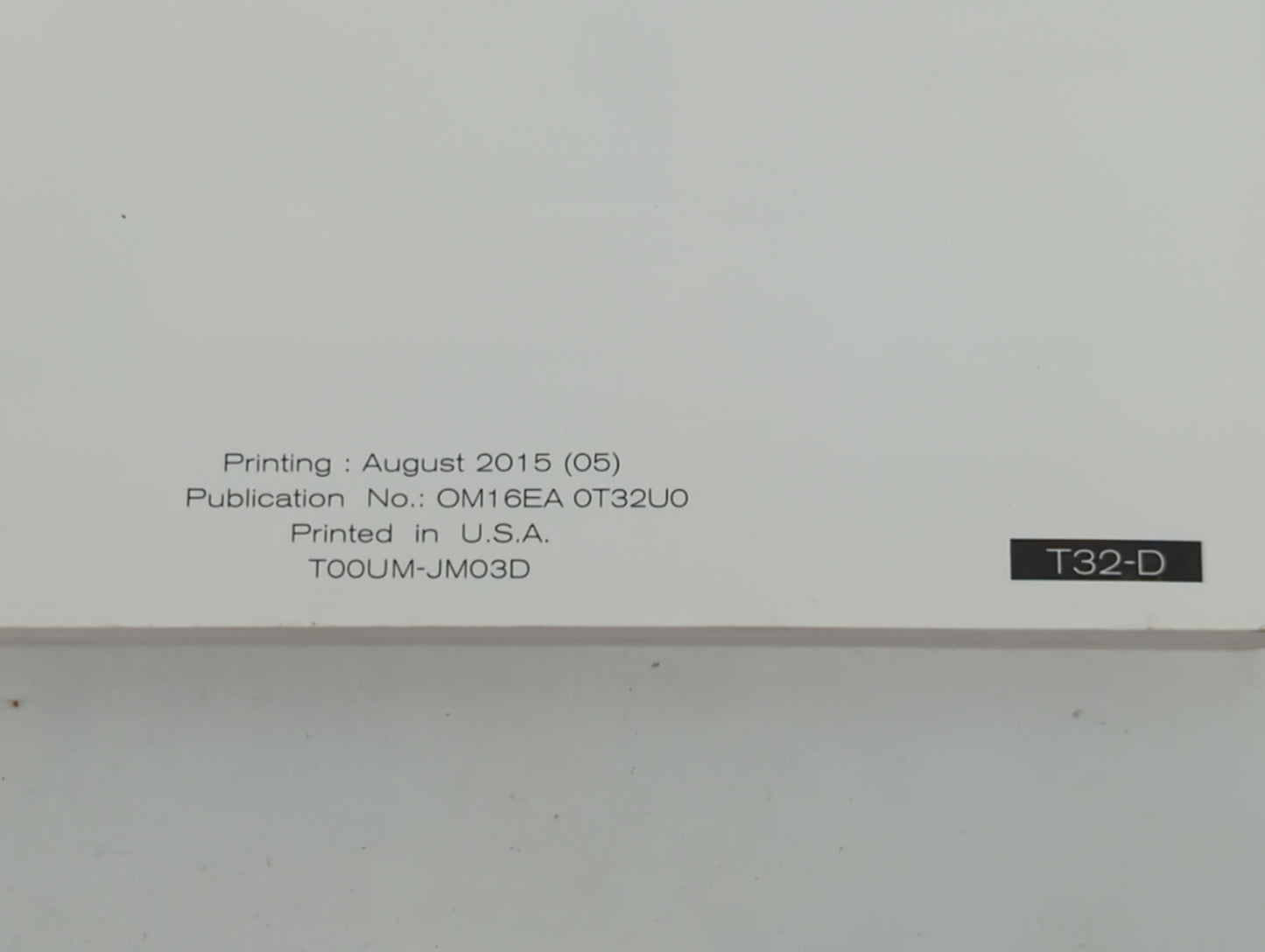 2016 Nissan Rogue Owners Manual Book Guide P/N:OM16EA 0T32U0 OEM Used Auto Parts - Oemusedautoparts1.com