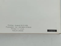 2016 Nissan Rogue Owners Manual Book Guide P/N:OM16EA 0T32U0 OEM Used Auto Parts - Oemusedautoparts1.com