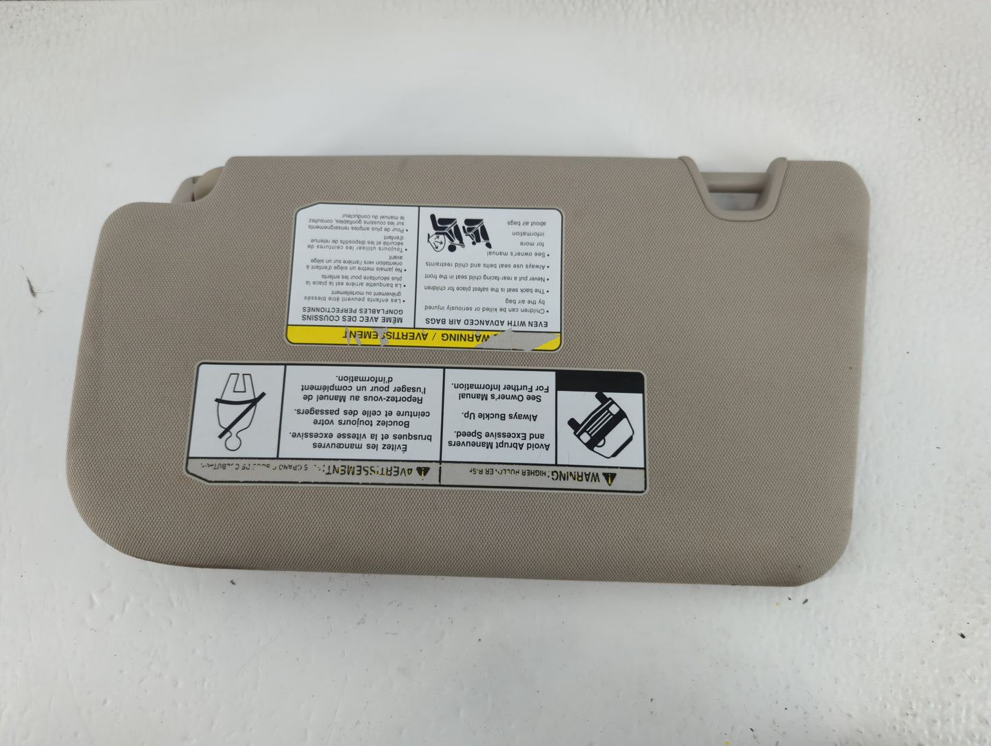 2014-2017 Nissan Rogue Sun Visor Shade Replacement Passenger Right Mirror Fits Fits 2014 2015 2016 2017 OEM Used Auto Parts 