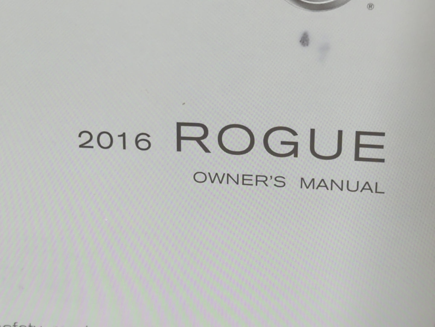 2016 Nissan Rogue Owners Manual Book Guide P/N:OM16EA 0T32U0 T00UM-JM03D OEM Used Auto Parts - Oemusedautoparts1.com