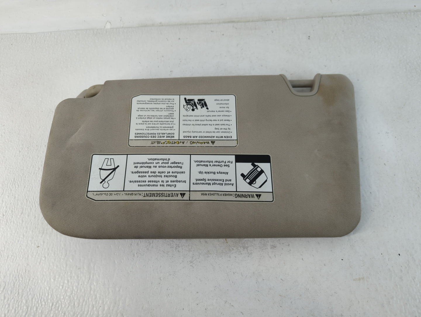 2014-2017 Nissan Rogue Sun Visor Shade Replacement Passenger Right Mirror Fits Fits 2014 2015 2016 2017 OEM Used Auto Parts 