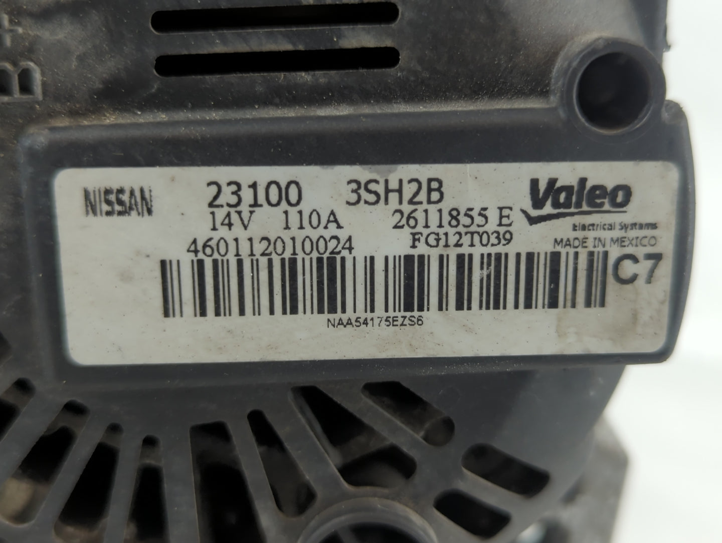 2013-2019 Nissan Sentra Alternator Replacement Generator Charging Assembly Engine OEM P/N:23100 3SH2B Fits OEM Used Auto Par