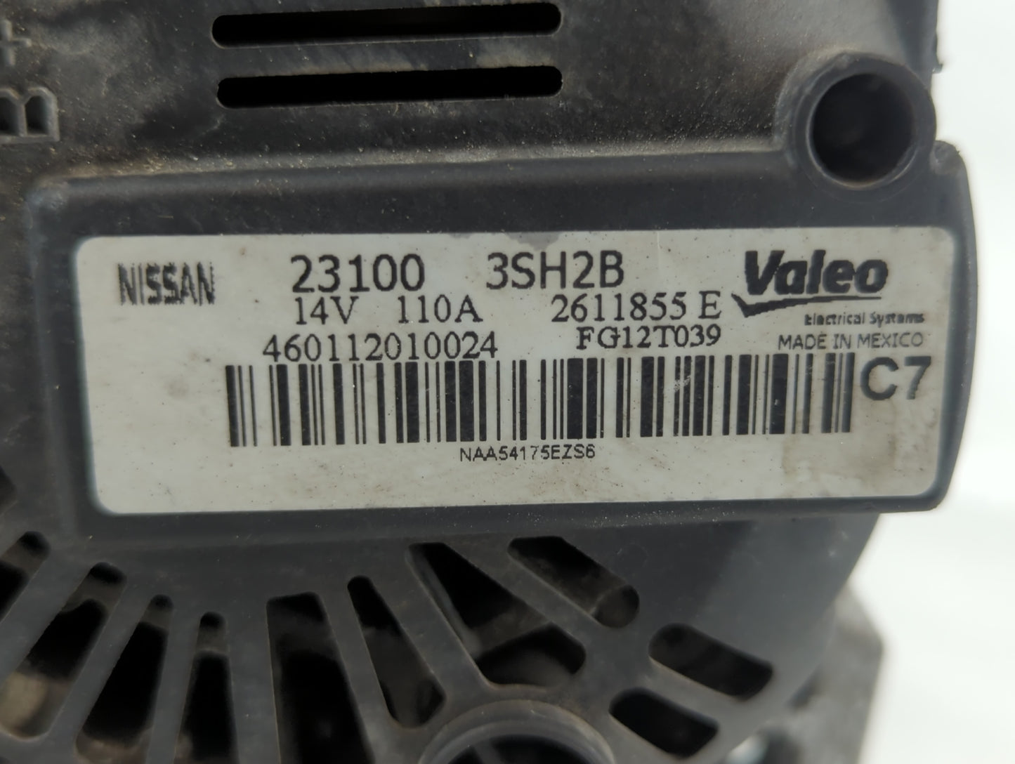 2013-2019 Nissan Sentra Alternator Replacement Generator Charging Assembly Engine OEM P/N:23100 3SH2B Fits OEM Used Auto Par