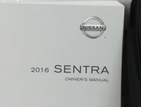 2016 Nissan Sentra Owners Manual Book Guide P/N:OM16EM 0B17U0 OEM Used Auto Parts - Oemusedautoparts1.com