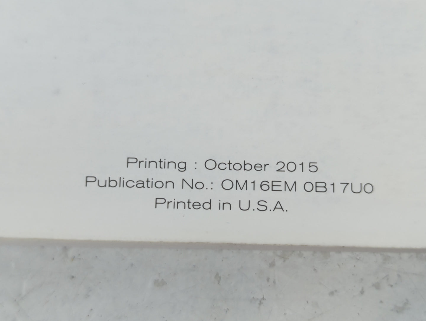 2016 Nissan Sentra Owners Manual Book Guide P/N:OM16EM 0B17U0 OEM Used Auto Parts - Oemusedautoparts1.com