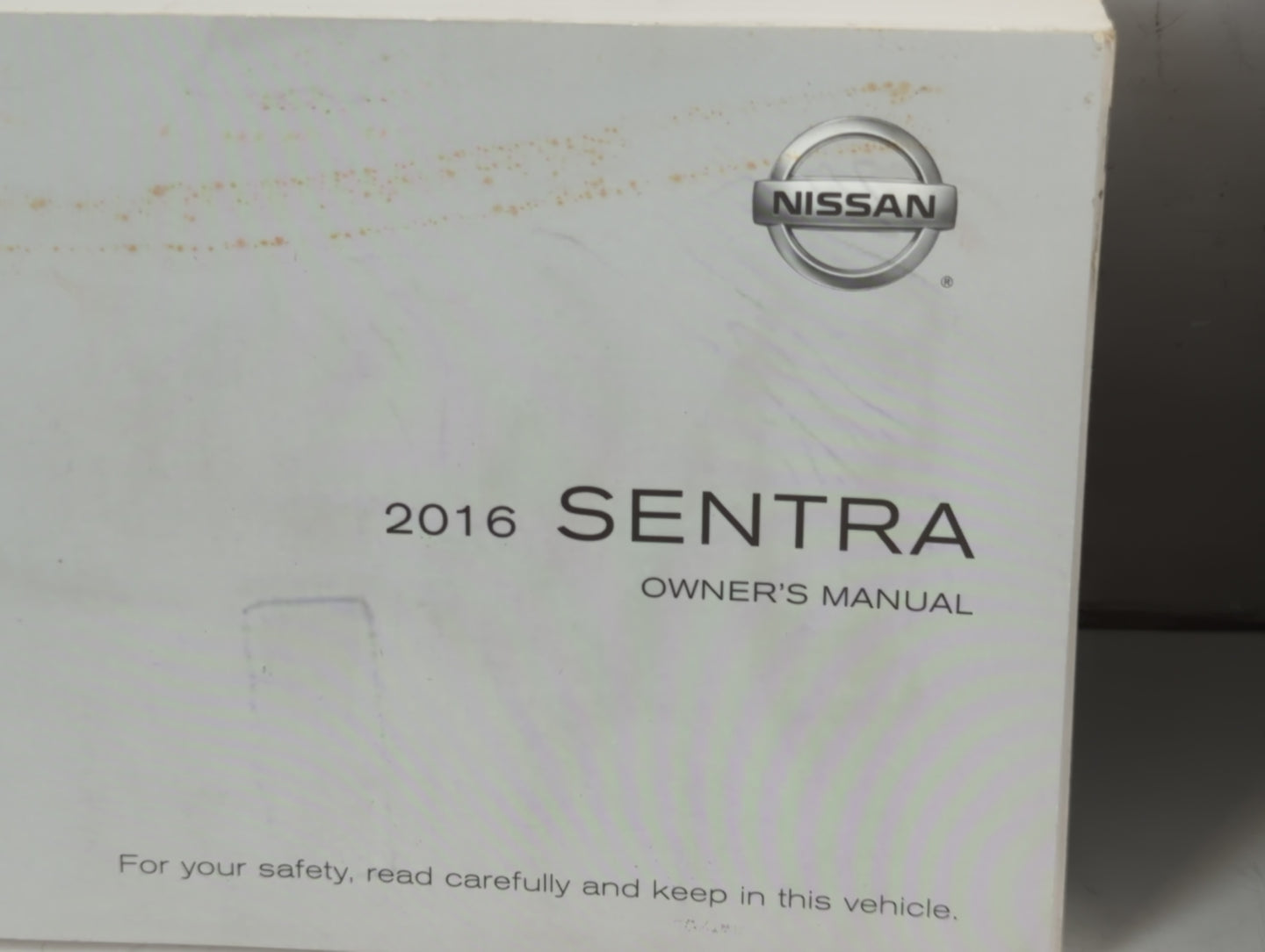 2016 Nissan Sentra Owners Manual Book Guide P/N:OM16EM 0B17U0 OEM Used Auto Parts - Oemusedautoparts1.com