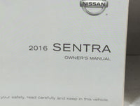 2016 Nissan Sentra Owners Manual Book Guide P/N:OM16EA 0B17U1 OEM Used Auto Parts - Oemusedautoparts1.com
