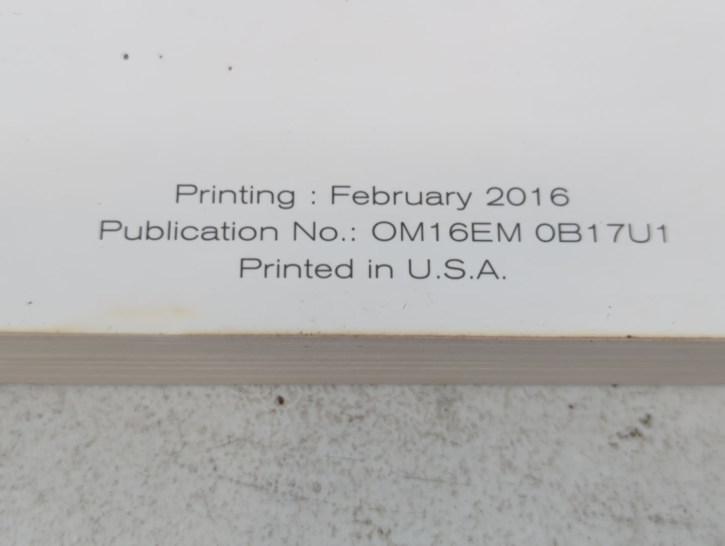 2016 Nissan Sentra Owners Manual Book Guide P/N:OM16EA 0B17U1 OEM Used Auto Parts - Oemusedautoparts1.com