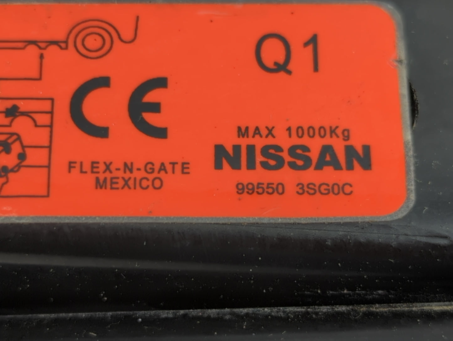 2016 Nissan Sentra Spare Scissor Car Jack 1068501 - Oemusedautoparts1.com