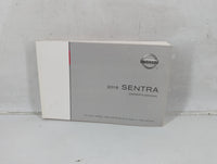 2016 Nissan Sentra Owners Manual Book Guide P/N:OM16EM 0B17U1 OEM Used Auto Parts - Oemusedautoparts1.com