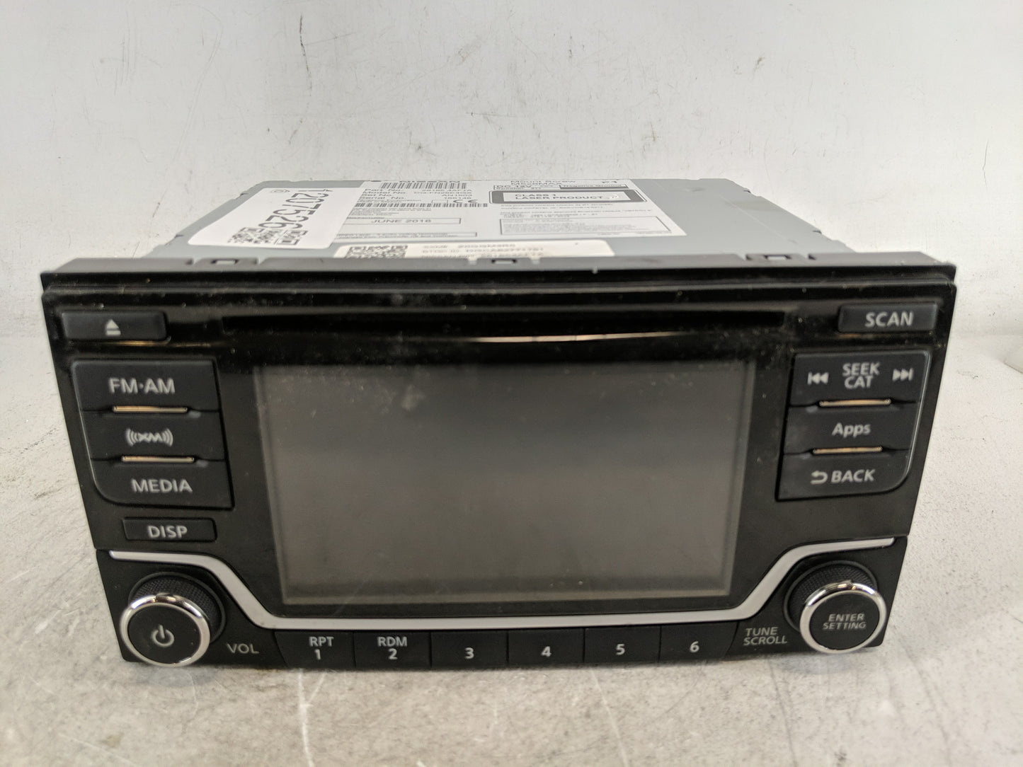 2016 Nissan Sentra Radio AM FM Cd Player Receiver Replacement P/N:28185 4AF1A Fits OEM Used Auto Parts - Oemusedautoparts1.c