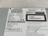 2016 Nissan Sentra Radio AM FM Cd Player Receiver Replacement P/N:28185 4AF1A Fits OEM Used Auto Parts - Oemusedautoparts1.c