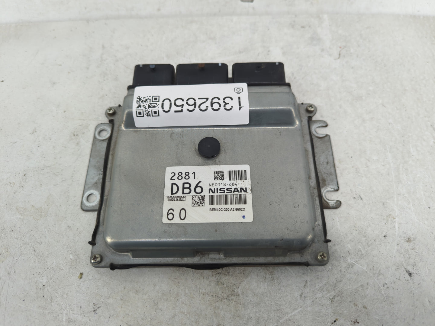 2016-2017 Nissan Sentra PCM Engine Control Computer ECU ECM PCU OEM P/N:NEC018-684 Fits Fits 2016 2017 OEM Used Auto Parts -