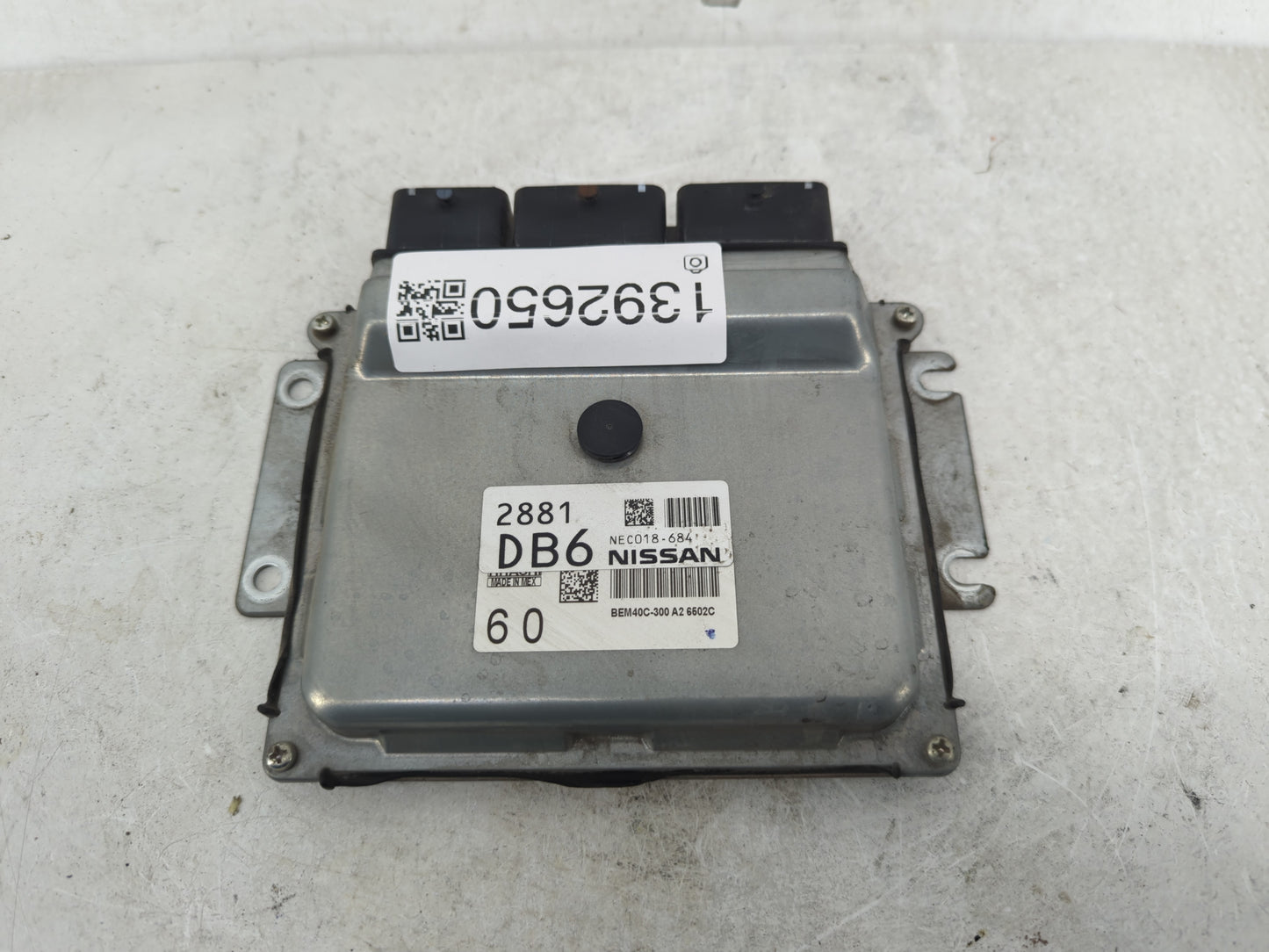 2016-2017 Nissan Sentra PCM Engine Control Computer ECU ECM PCU OEM P/N:NEC018-684 Fits Fits 2016 2017 OEM Used Auto Parts -