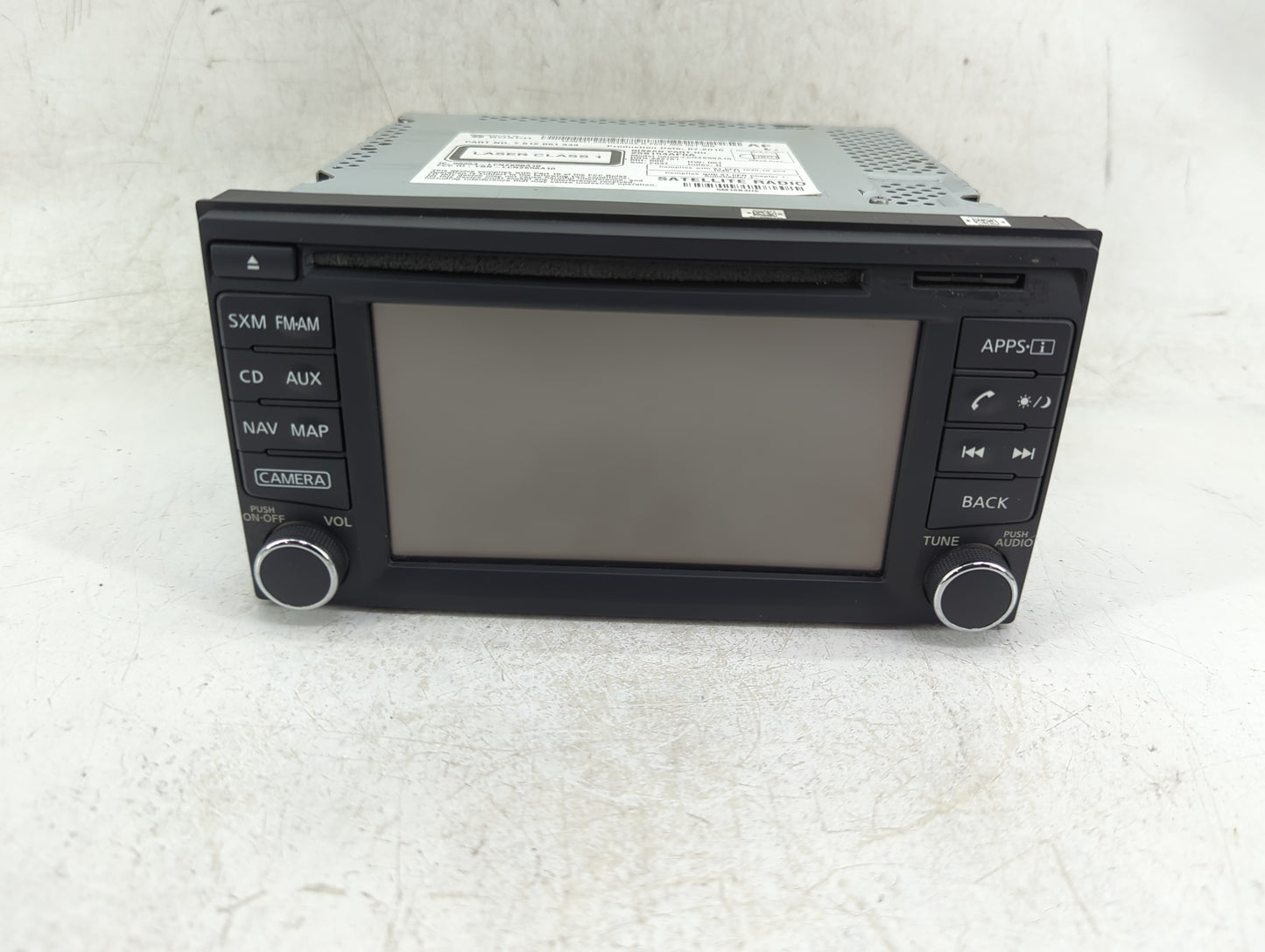 2016 Nissan Sentra Radio AM FM Cd Player Receiver Replacement P/N:259154AF0A 7 612 051 343 Fits OEM Used Auto Parts - Oemuse