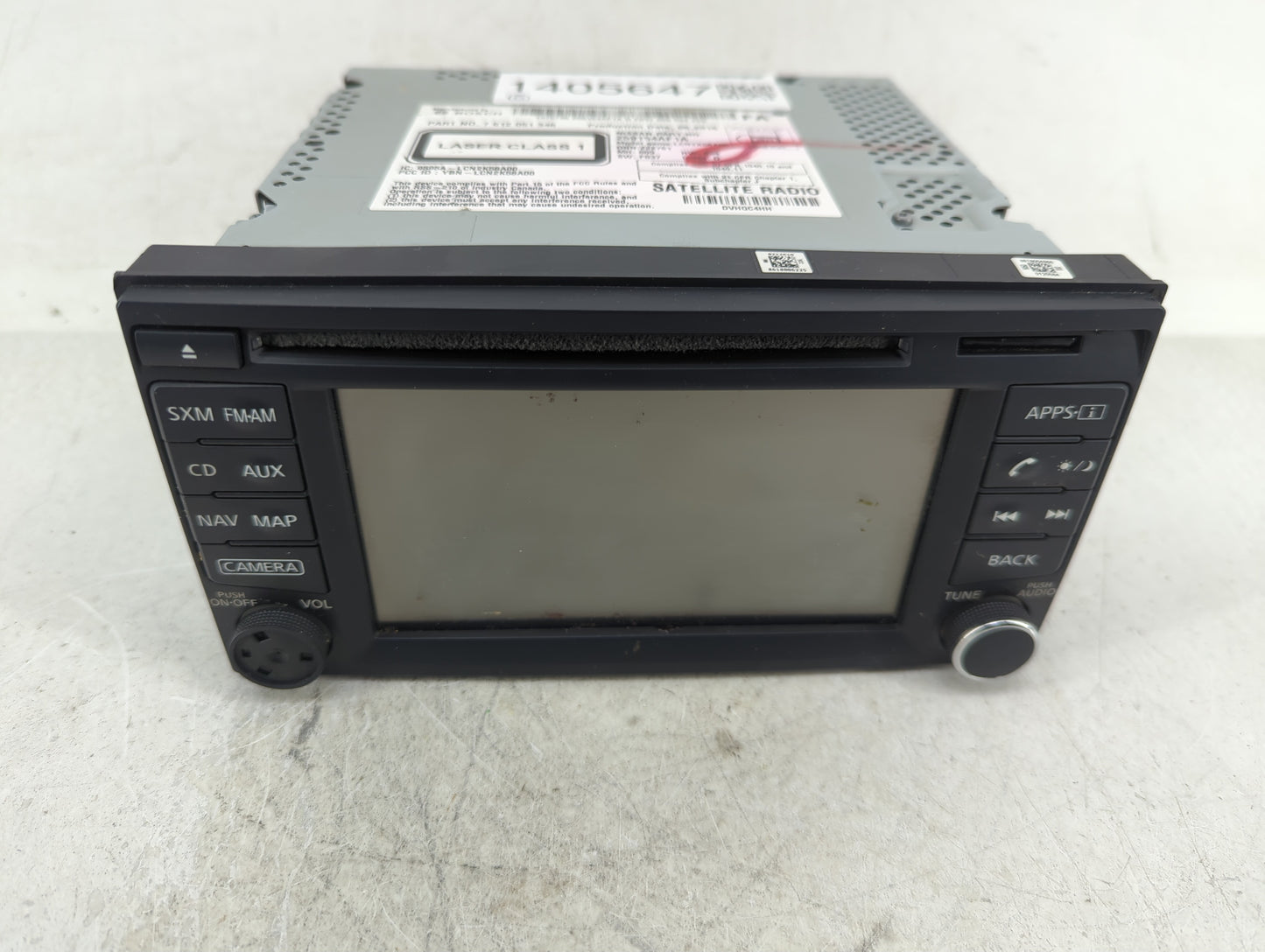 2016 Nissan Sentra Radio AM FM Cd Player Receiver Replacement P/N:7612051346 Fits OEM Used Auto Parts - Oemusedautoparts1.co