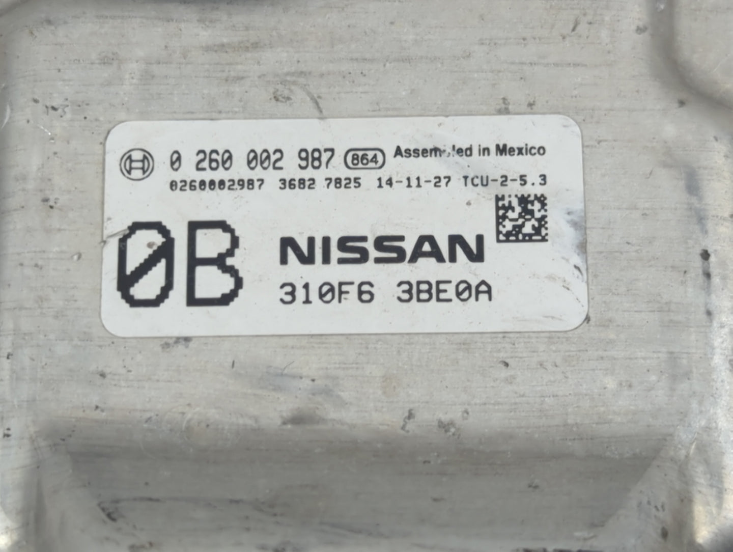 2016-2017 Nissan Sentra PCM Engine Control Computer ECU ECM PCU OEM P/N:0 260 002 987 310F6 3BE0A Fits Fits 2016 2017 OEM Us