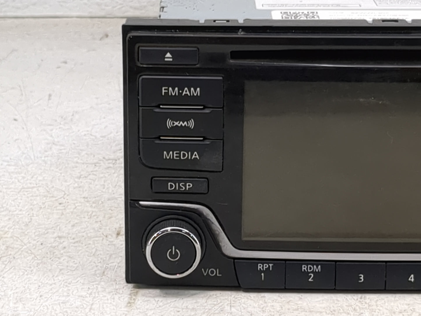 2016 Nissan Sentra Radio AM FM Cd Player Receiver Replacement P/N:28185 4AF1A CQ-FN25E4GX Fits OEM Used Auto Parts - Oemused