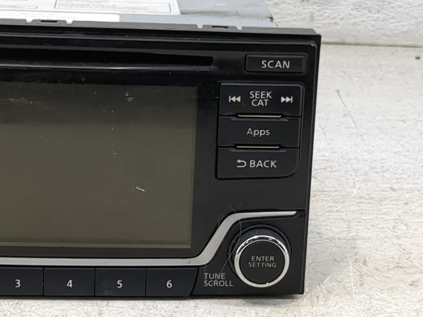 2016 Nissan Sentra Radio AM FM Cd Player Receiver Replacement P/N:28185 4AF1A CQ-FN25E4GX Fits OEM Used Auto Parts - Oemused
