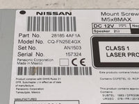 2016 Nissan Sentra Radio AM FM Cd Player Receiver Replacement P/N:28185 4AF1A CQ-FN25E4GX Fits OEM Used Auto Parts - Oemused