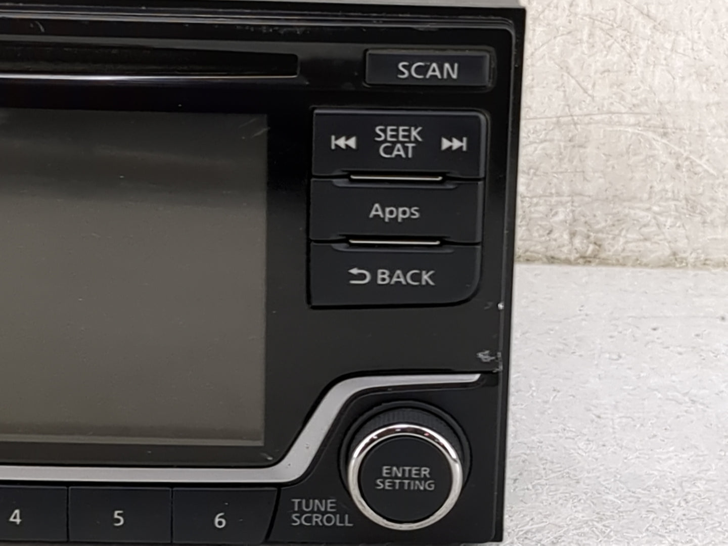 2016 Nissan Sentra Radio AM FM Cd Player Receiver Replacement P/N:28185 4AF1A CQ-FN25E4GX, AN1503 Fits OEM Used Auto Parts -