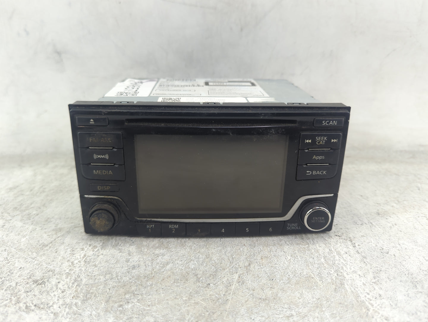 2016 Nissan Sentra Radio AM FM Cd Player Receiver Replacement P/N:28185 4AF1A CQ-FN25E4GX Fits OEM Used Auto Parts - Oemused