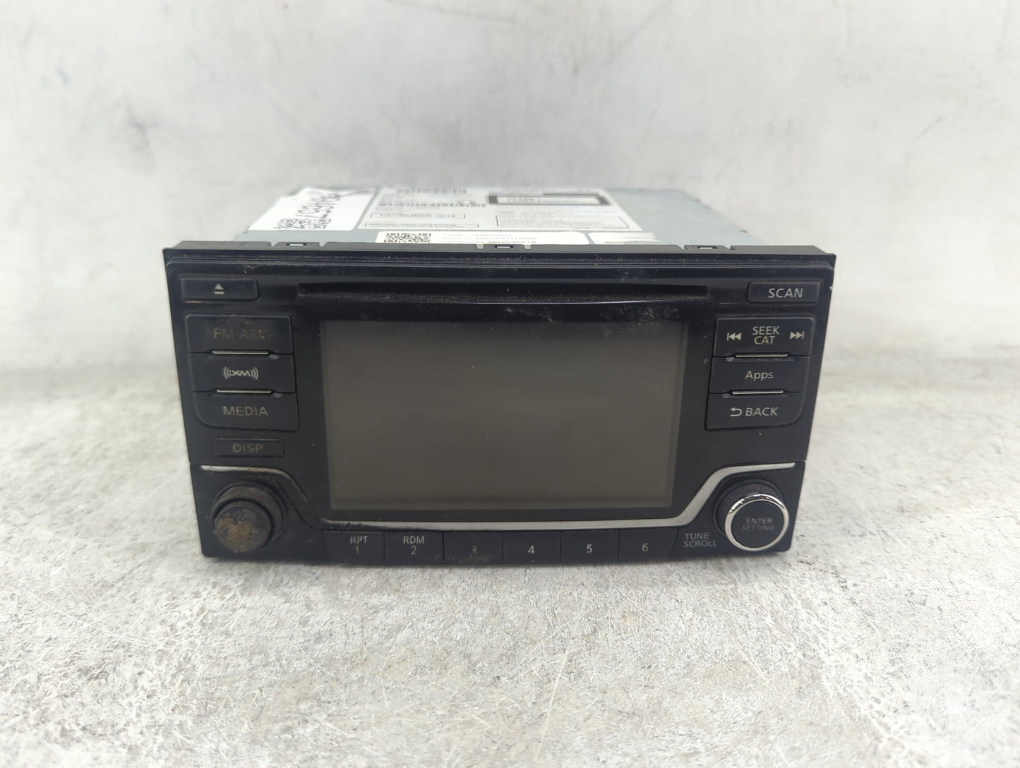 2016 Nissan Sentra Radio AM FM Cd Player Receiver Replacement P/N:28185 4AF1A CQ-FN25E4GX Fits OEM Used Auto Parts - Oemused
