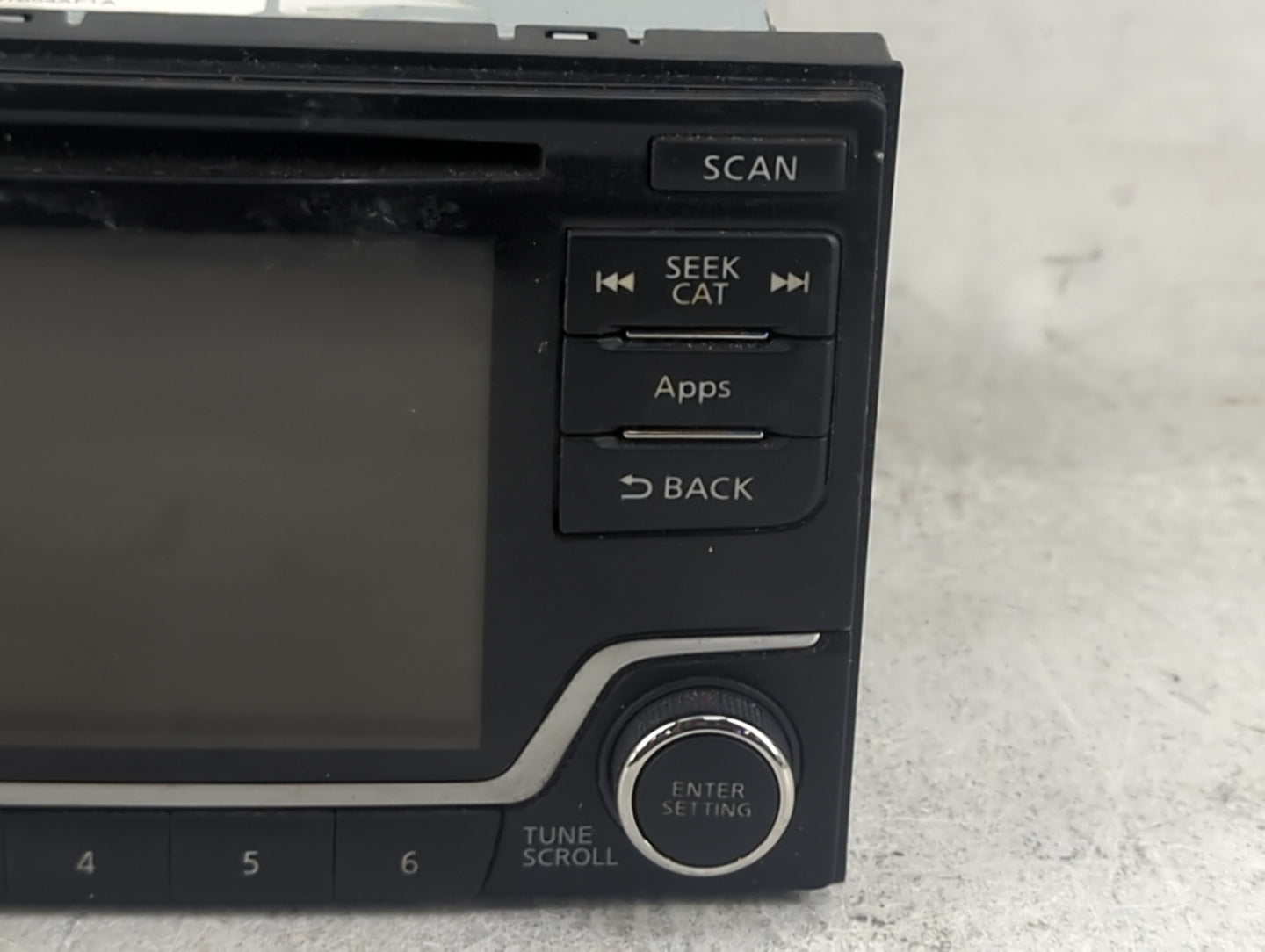2016 Nissan Sentra Radio AM FM Cd Player Receiver Replacement P/N:28185 4AF1A CQ-FN25E4GX Fits OEM Used Auto Parts - Oemused