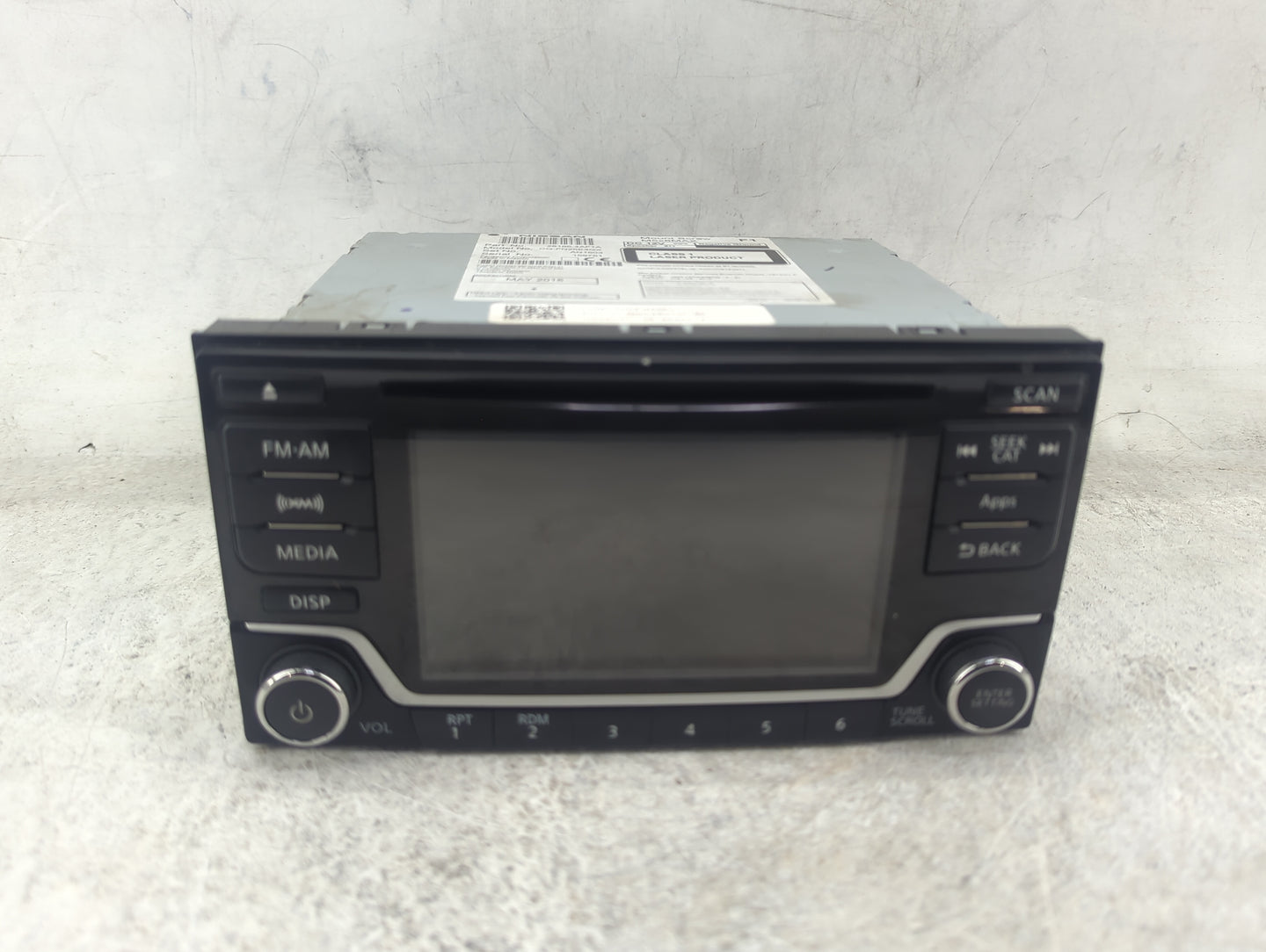 2016 Nissan Sentra Radio AM FM Cd Player Receiver Replacement P/N:28185 4AF1A CQ-FN25E4GX Fits OEM Used Auto Parts - Oemused