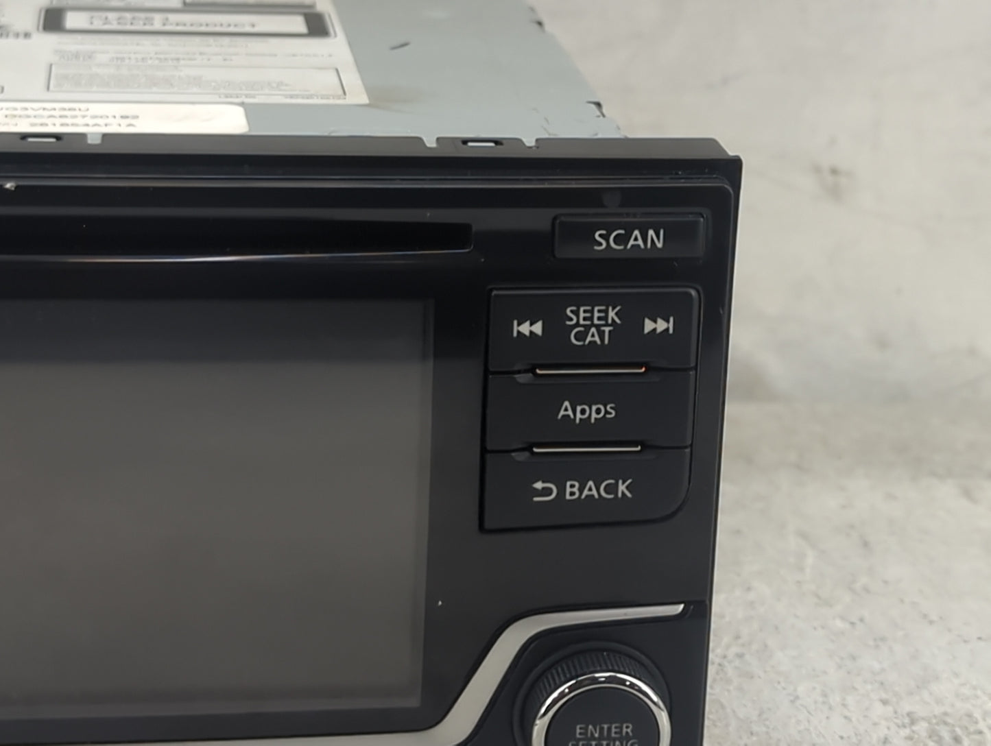 2016 Nissan Sentra Radio AM FM Cd Player Receiver Replacement P/N:28185 4AF1A CQ-FN25E4GX Fits OEM Used Auto Parts - Oemused