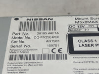 2016 Nissan Sentra Radio AM FM Cd Player Receiver Replacement P/N:28185 4AF1A CQ-FN25E4GX Fits OEM Used Auto Parts - Oemused
