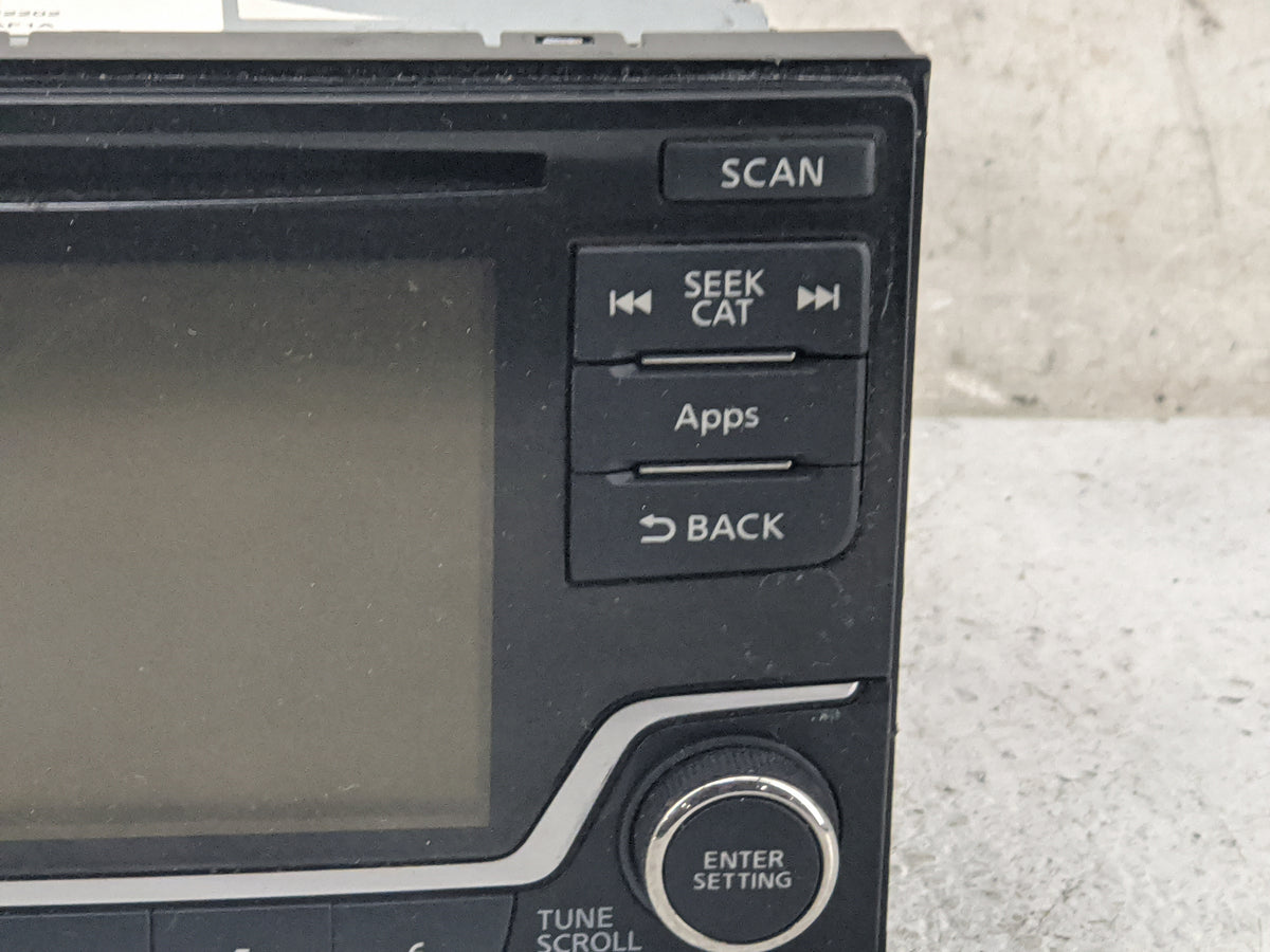 2016 Nissan Sentra Radio AM FM Cd Player Receiver Replacement P/N:28185 4AF1A CQ-FN25E4GX, AN1503 Fits OEM Used Auto Parts -