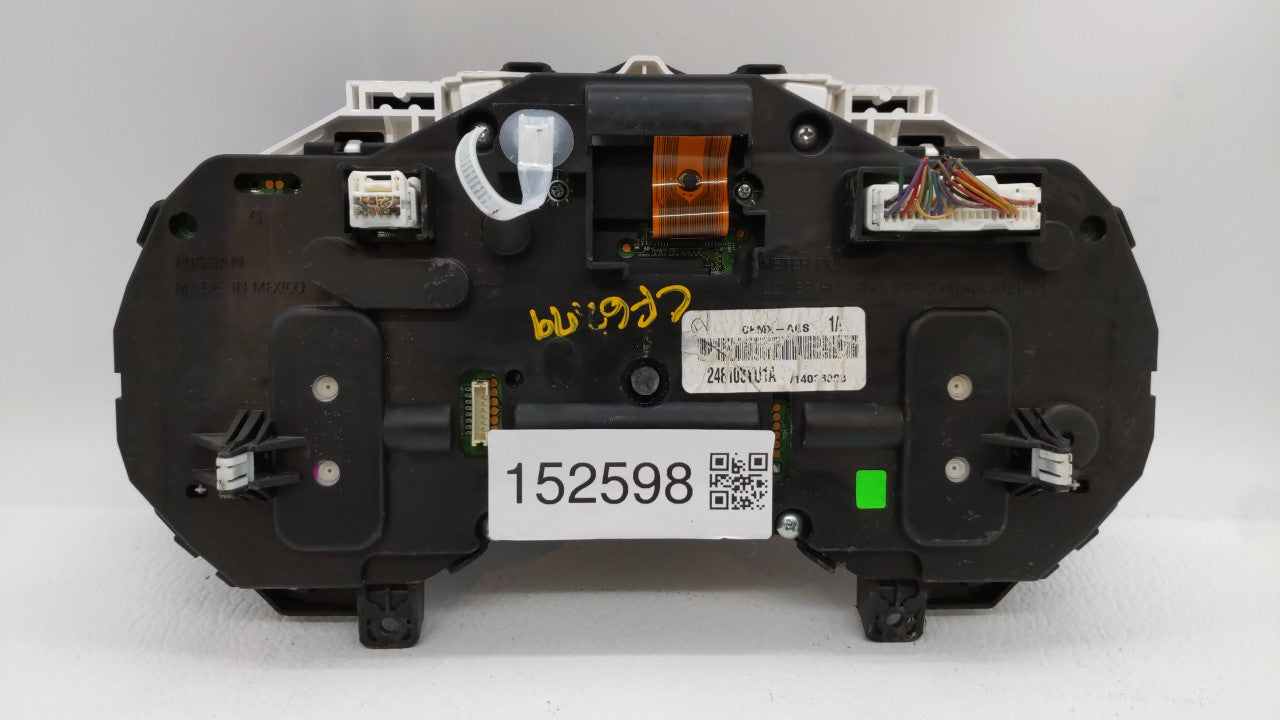 2016 Nissan Sentra Instrument Cluster Speedometer Gauges P/N:248103YU1A Fits OEM Used Auto Parts - Oemusedautoparts1.com