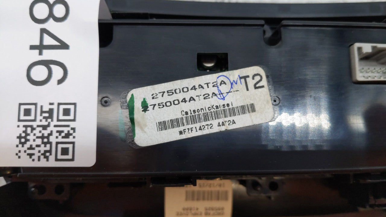 2015-2017 Nissan Sentra Climate Control Module Temperature AC/Heater Replacement P/N:275004AT2A Fits Fits 2015 2016 2017 OEM