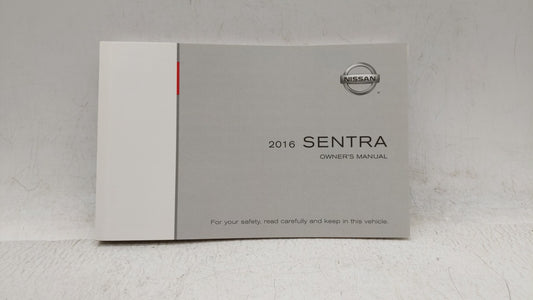 2016 Nissan Sentra Owners Manual Book Guide OEM Used Auto Parts - Oemusedautoparts1.com