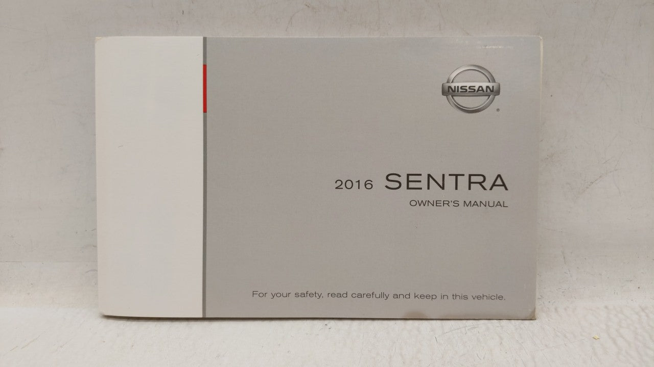 2016 Nissan Sentra Owners Manual Book Guide OEM Used Auto Parts - Oemusedautoparts1.com