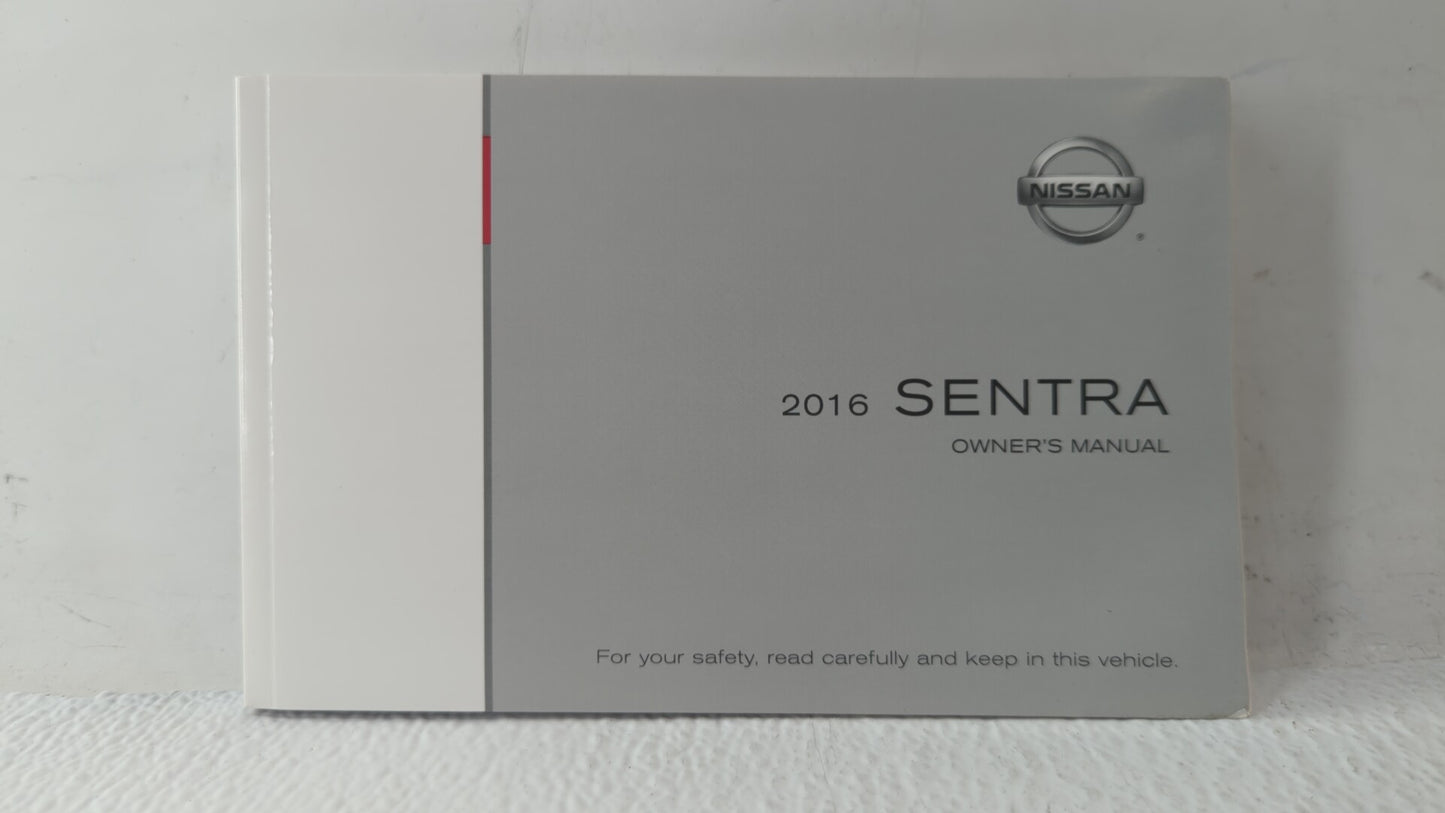 2016 Nissan Sentra Owners Manual Book Guide OEM Used Auto Parts - Oemusedautoparts1.com