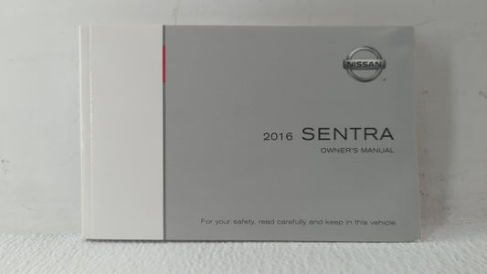 2016 Nissan Sentra Owners Manual Book Guide OEM Used Auto Parts - Oemusedautoparts1.com