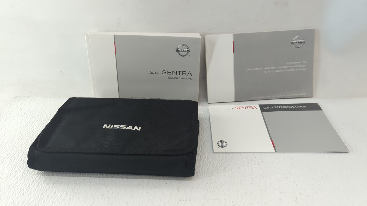 2016 Nissan Sentra Owners Manual Book Guide OEM Used Auto Parts - Oemusedautoparts1.com