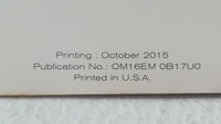 2016 Nissan Sentra Owners Manual Book Guide OEM Used Auto Parts - Oemusedautoparts1.com