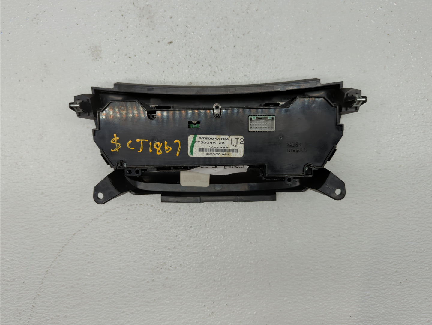 2015-2017 Nissan Sentra Climate Control Module Temperature AC/Heater Replacement P/N:275004AF2B 275004AT2A Fits OEM Used Aut