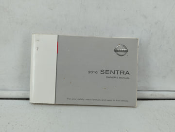 2016 Nissan Sentra Owners Manual Book Guide OEM Used Auto Parts - Oemusedautoparts1.com