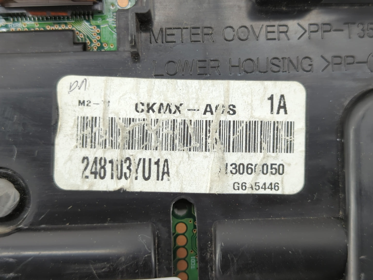 2016 Nissan Sentra Instrument Cluster Speedometer Gauges P/N:248103YU1A Fits OEM Used Auto Parts - Oemusedautoparts1.com