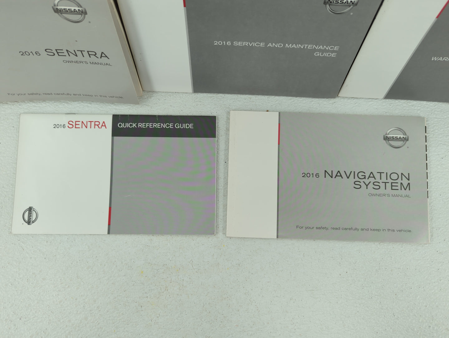 2016 Nissan Sentra Owners Manual Book Guide OEM Used Auto Parts - Oemusedautoparts1.com