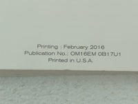 2016 Nissan Sentra Owners Manual Book Guide OEM Used Auto Parts - Oemusedautoparts1.com
