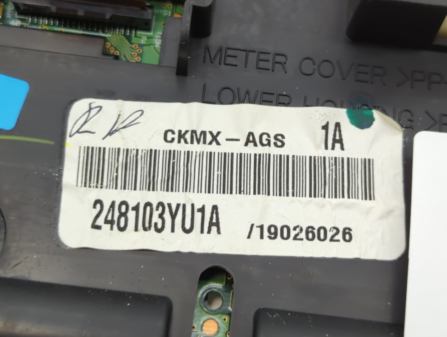 2016 Nissan Sentra Instrument Cluster Speedometer Gauges P/N:248103YU1A Fits OEM Used Auto Parts - Oemusedautoparts1.com