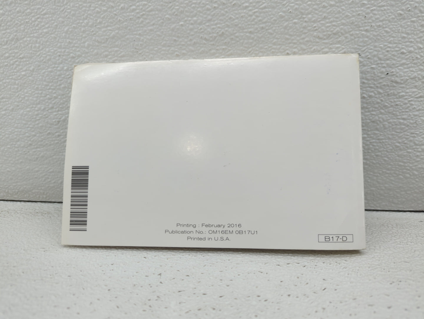 2016 Nissan Sentra Owners Manual Book Guide OEM Used Auto Parts - Oemusedautoparts1.com